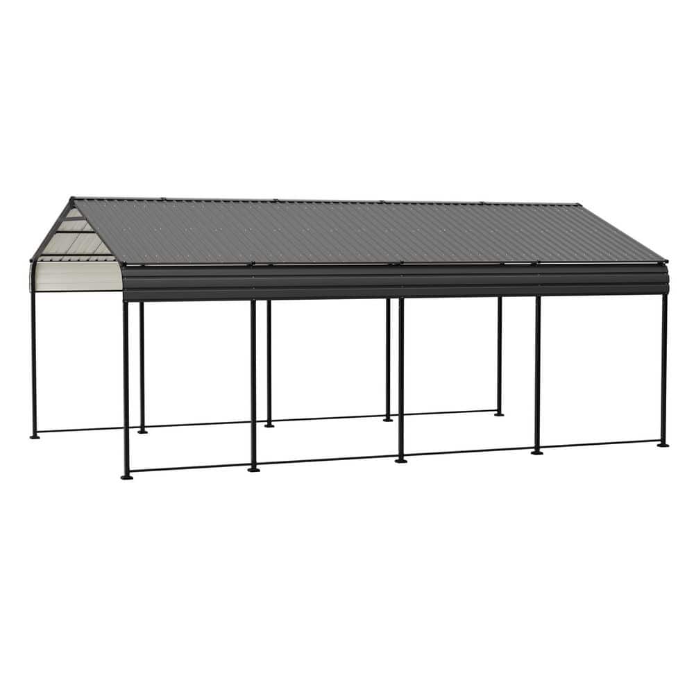 12 ft. W x 20 ft. D Outdoor Carport Metal Carport Car-Shelter Heavy-Duty Galvanized All Weather for Car SUV Boat Truck price history on PriceWatchPro