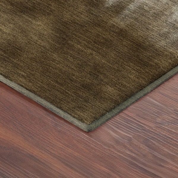 Mayfield Premium Machine Washable Abstract AMF2420 Khaki 5 ft. x 7 ft. 6 in. Area Rug
