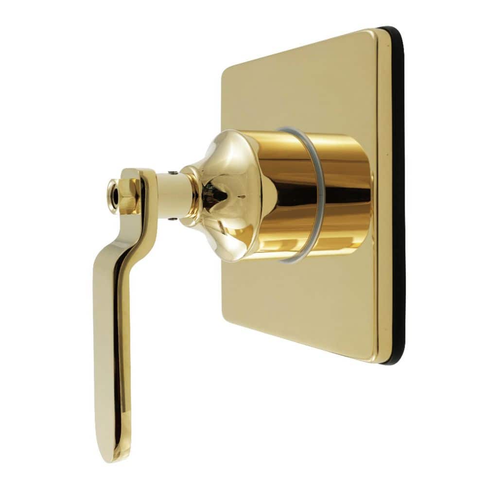 Whitaker 1/2 in. Single-Handle 1-Hole Wall Mount 3-Way Diverter Valve with Trim Kit in Polished Brass price history on PriceWatchPro