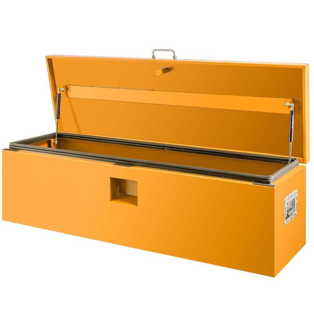 Yellow Steel Truck Bed Tool Box Dual Lids 36 x 16 x 14 inches Storage for Truck RV Trailer price history on PriceWatchPro