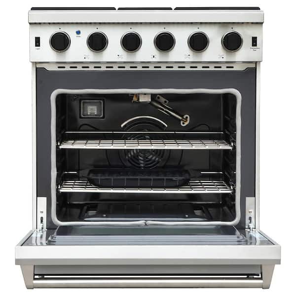 30 in. 4.55 cu. ft. Professional Gas Range in Stainless Steel