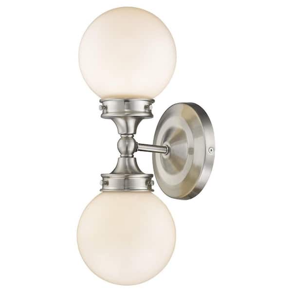 6 in. White Indoor Hardwired Sconce with No Bulbs Included