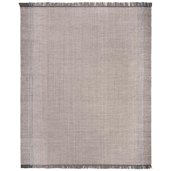 SAFAVIEH Montauk Blue/Gray 8 ft. x 10 ft. Striped Border Gradient Area Rug