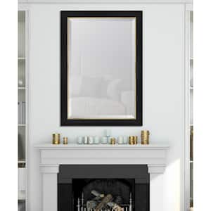 Large Rectangle Black Beveled Glass Casual Mirror (41.5 in. H x 29.5 in. W)