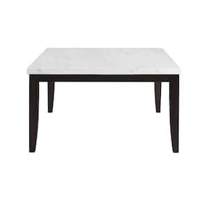 Francis White Marble Square Dining Table