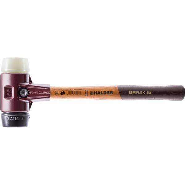 Halder Simplex 30 12 oz. Mallet with Black Rubber and Nylon Inserts