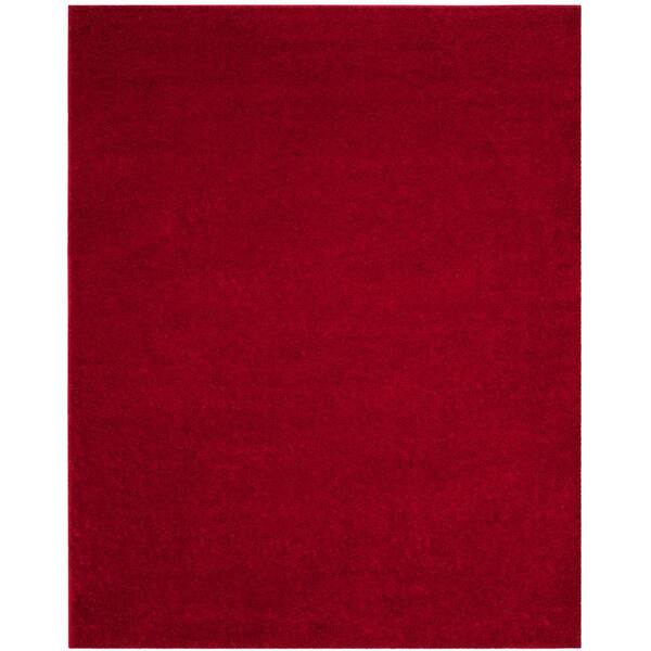 SAFAVIEH Arizona Shag Red 8 ft. x 10 ft. Solid Area Rug