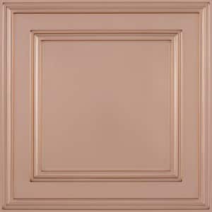 Cambridge Faux Copper 2 ft. x 2 ft. Lay-in or Glue-up Ceiling Panel (Case of 6)