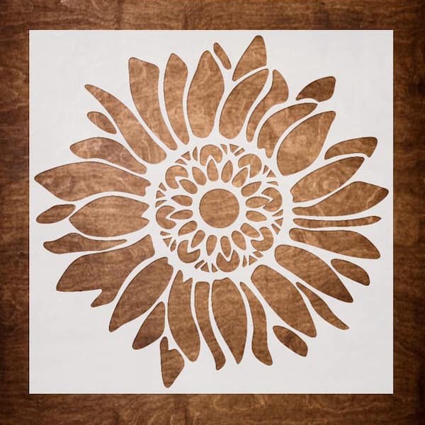 Blooming Flower Stencils for painting a backyard fence - Flower stencils  for less