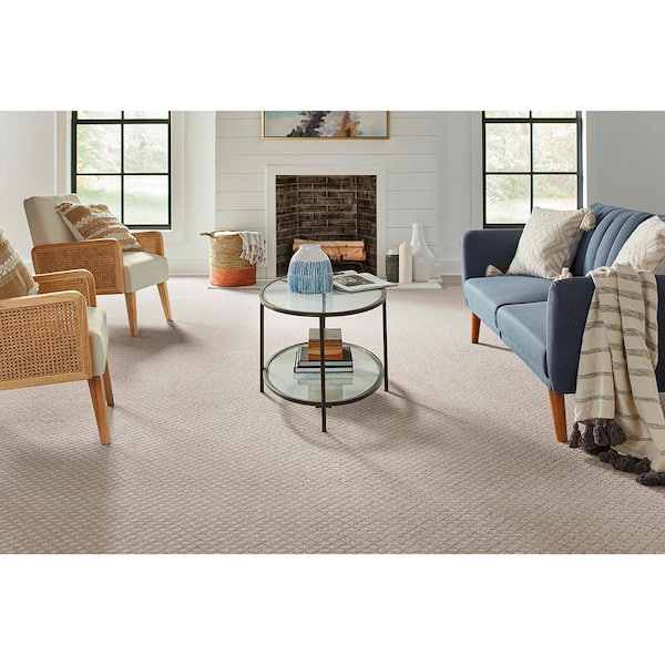 Bradlow   - Library - Brown 25 oz. Polyester Pattern Installed Carpet