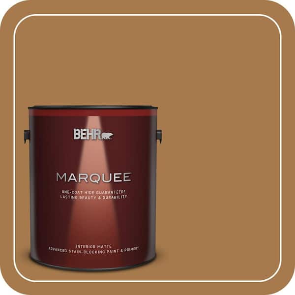 BEHR MARQUEE 1 gal. Home Decorators Collection #HDC-CL-18A Butter Caramel Matte Interior Paint & Primer