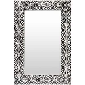 Medium Rectangle Black Modern Mirror (36 in. H x 24 in. W)