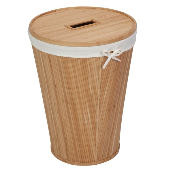 Honey-Can-Do Nested Bamboo Hamper with Lid