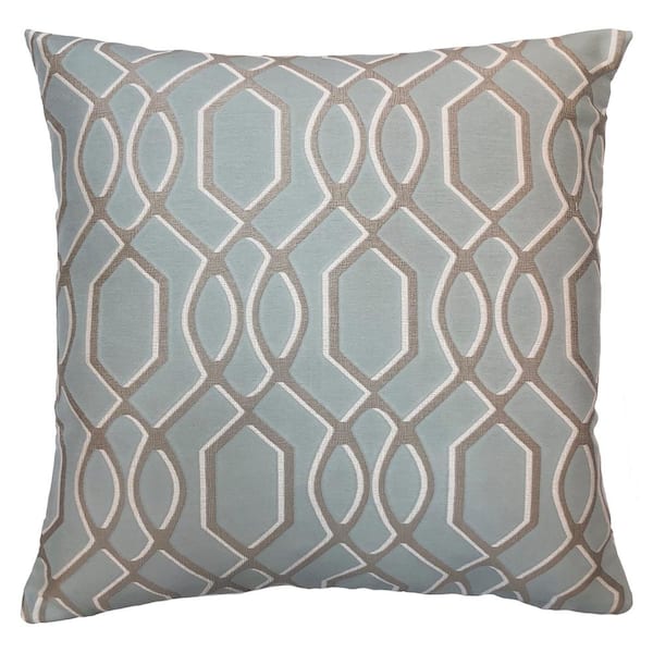 Armen Living Frances Sea Geometric Down 7 in. x 20 in. Throw Pillow