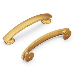 American Diner 3-3/4 in. Modern Arch Cabinet Pull Brushed Golden Brass Handle for Kitchen, Bathroom, Furniture (1 Pack)
