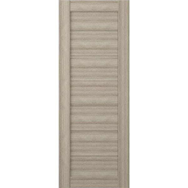 Alda 24 in. x 96 in. No Bore Shambor Prefinished Composite Core Wood Interior Door Slab