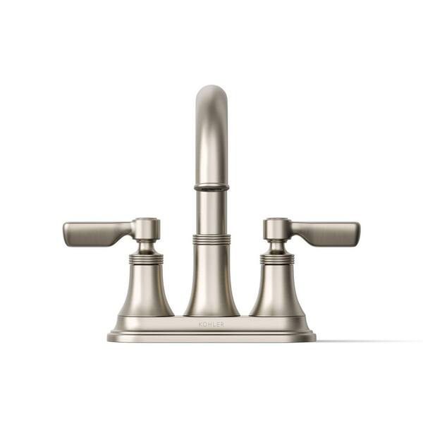 KOHLER Paces 4 in. Centerset Double Handle Bathroom Faucet in