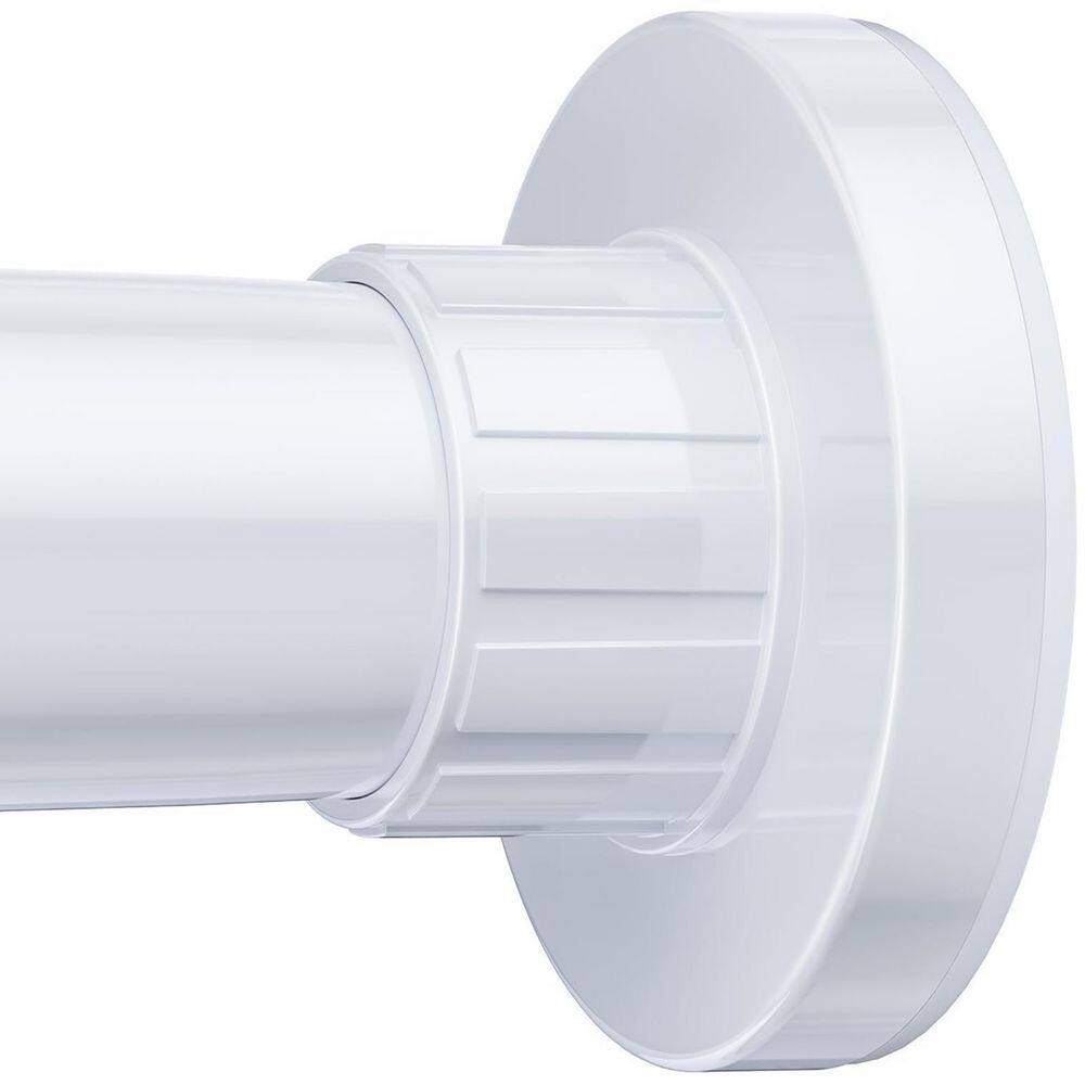 32 in. to 80 in. Metal Adjustable Tension Shower Curtain Rod in White, No Drill, Non Slip, Rustproof price history on PriceWatchPro