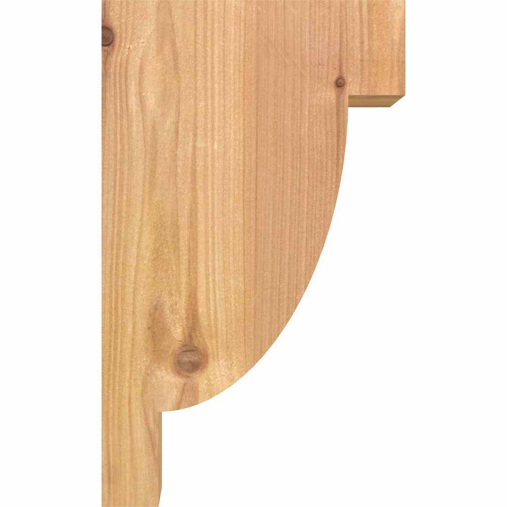 10" Western Red Cedar Smooth Rustic Corbel
