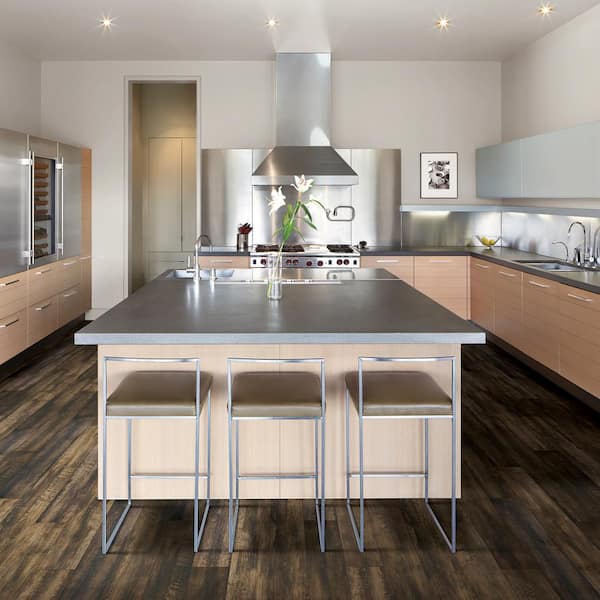 Take Home Sample - Elite Double Shot Oak 20 Mil T x 7 in. W x 8 in. L Click Lock Waterproof Lux Vinyl Plank Flooring