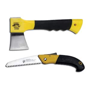 Compact Folding Saw and Hatchet Combo Pack