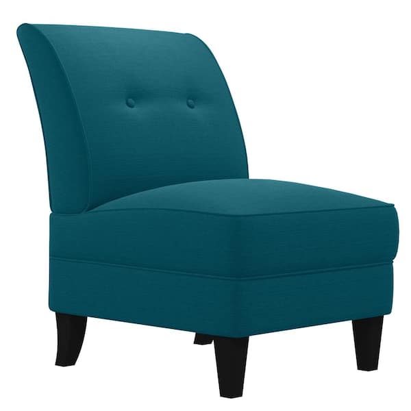 turquoise slipper chair