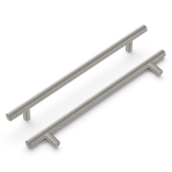 HICKORY HARDWARE Bar Pulls 7-9/16 in. (192 mm) Stainless Steel Finish Cabinet Pull (5-Pack)