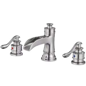 8 in. Widespread 2-Handle Bathroom Faucet in Spot Resist Brushed Nickel