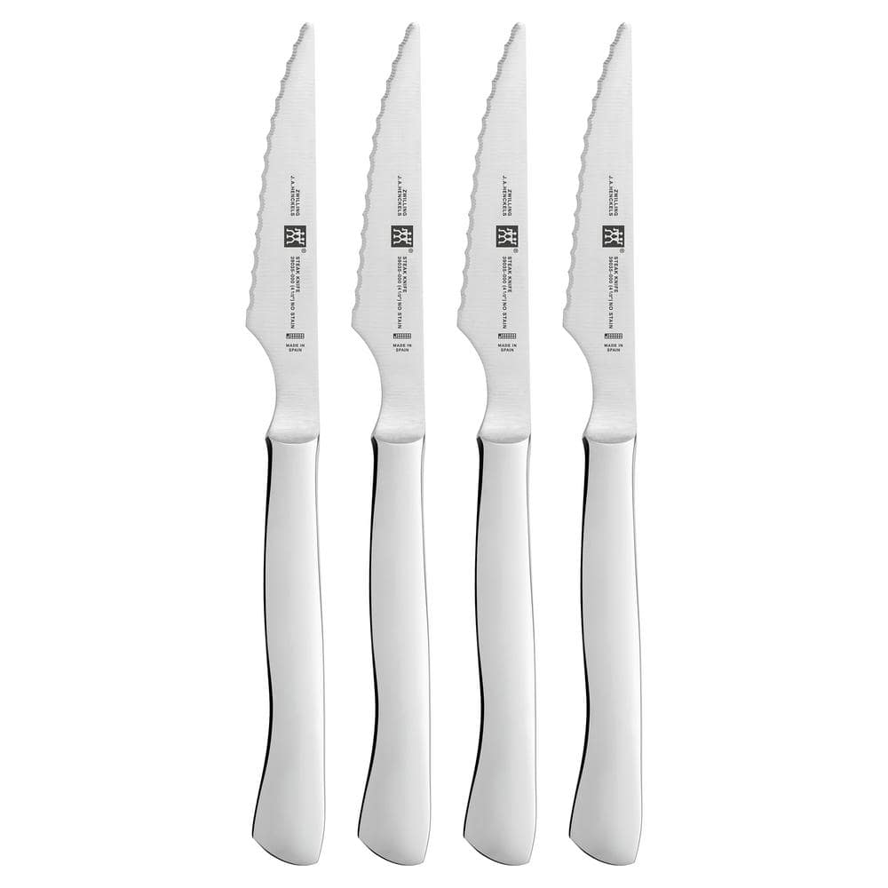 ZWILLING 4.5 in. Stainless Steel Partial Tang Serrated Steak Knife