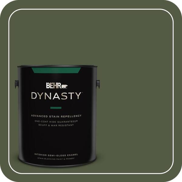 1 gal. #MQ6-54 River Forest One-Coat Hide Semi-Gloss Enamel Interior Stain-Blocking Paint & Primer