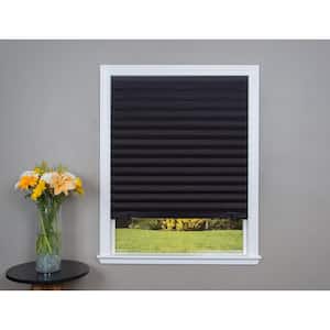 Cut-to-Size Black Cordless Blackout Privacy Temporary Shades 36 in. W x 72