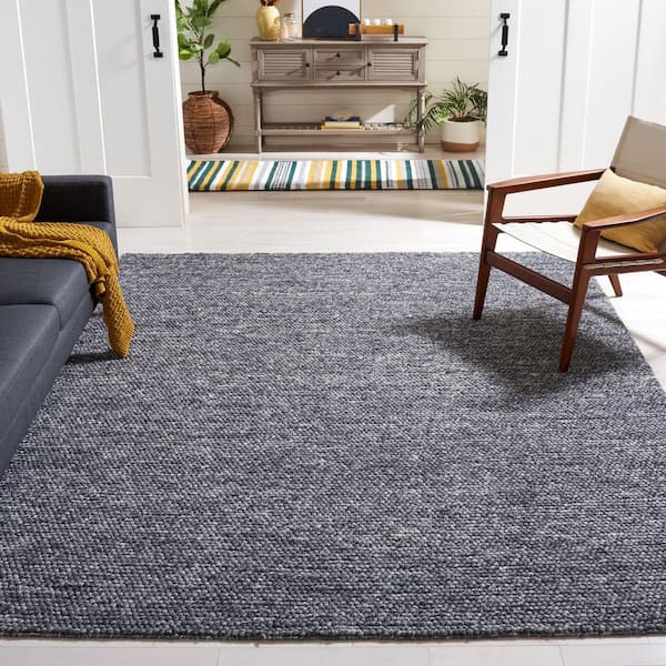 Natura 10 ft. x 14 ft. Dark Gray Solid Area Rug