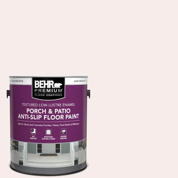 BEHR PREMIUM 1 gal. #RD-W08 Pink Mirage Textured Low-Lustre Enamel Interior/Exterior Porch and Patio Anti-Slip Floor Paint