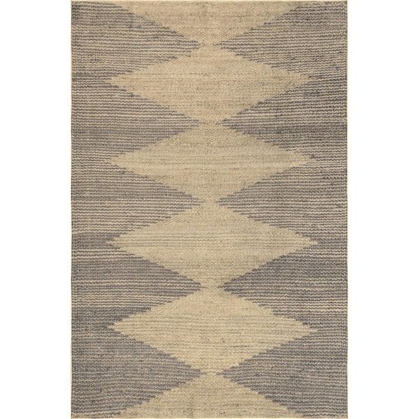 Dori Tribal Easy-Jute Machine Washable Natural 4 ft. x 6 ft. Area Rug