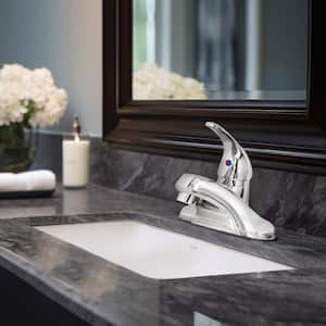 Single Handle Single Hole Bathroom Faucet without Deckplate in Chrome