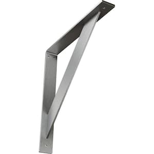 16 in. x 2 in. x 16 in. Stainless Steel Unfinished Metal Traditional Bracket