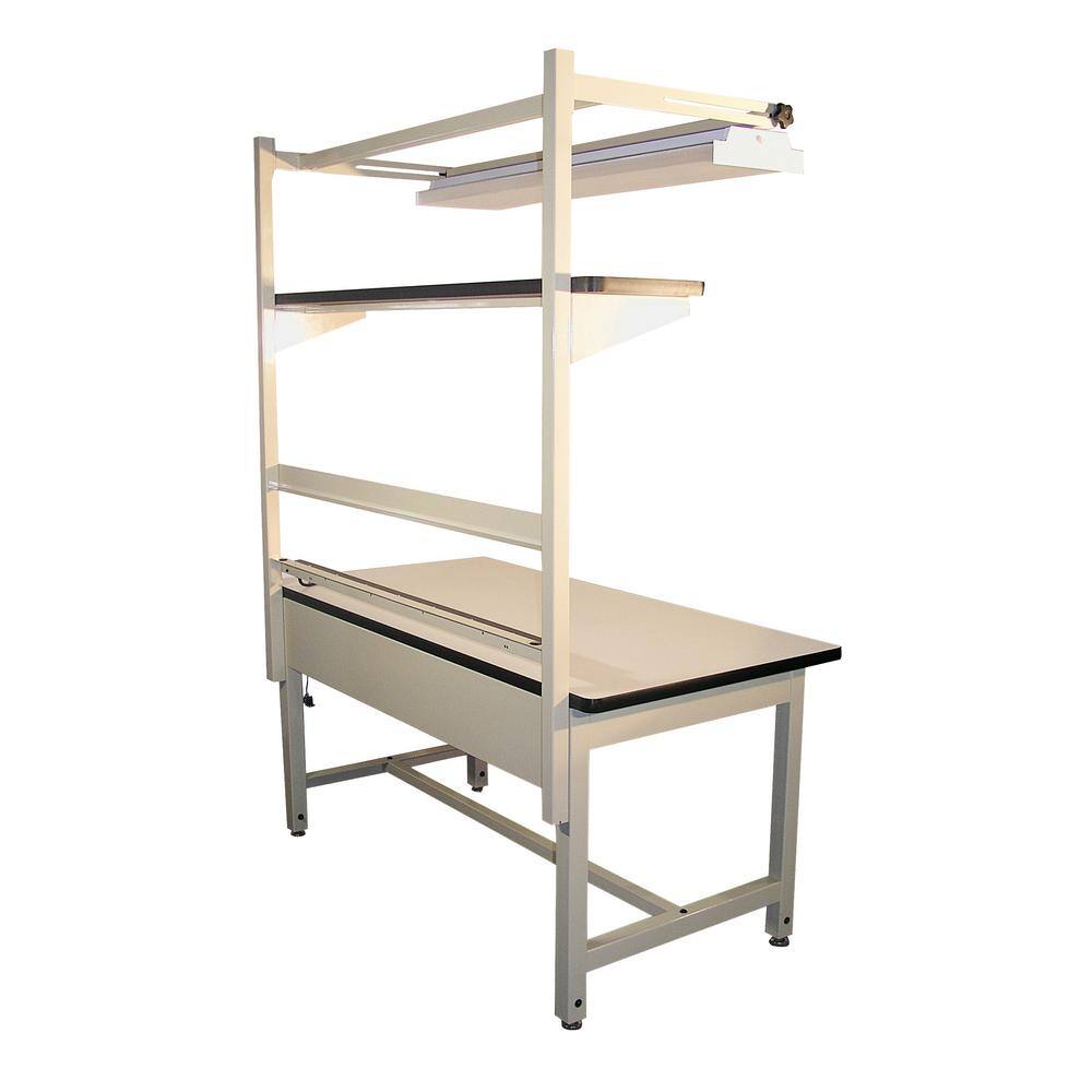 Beige 72"x30" Heavy-Duty Workbench with Plastic Laminate Top