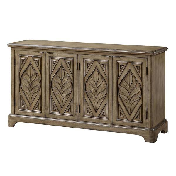 Acme Furniture Orana 60 in. Oak Rectangle Wood Console Table with