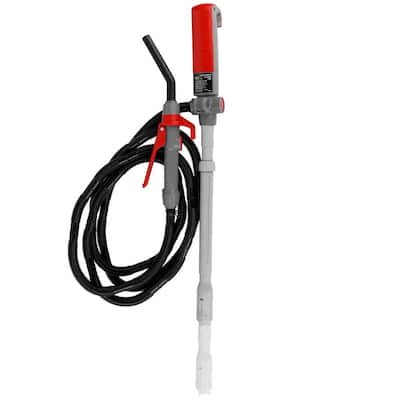 2.4 GPM XL Telescopic Battery Powered Fuel Transfer Pump with 10 ft. Hose for Fuel Cans Up to 5 Gal. in Capacity