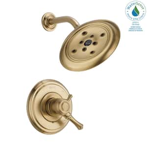 Cassidy 1-Handle Shower Only Faucet Trim Kit in Champagne Bronze (Valve Not Included)