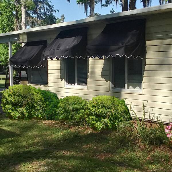 Aleko 4 Ft Retractable Door Or Window Awning In Sand Waw4x2sand31 Hd The Home Depot