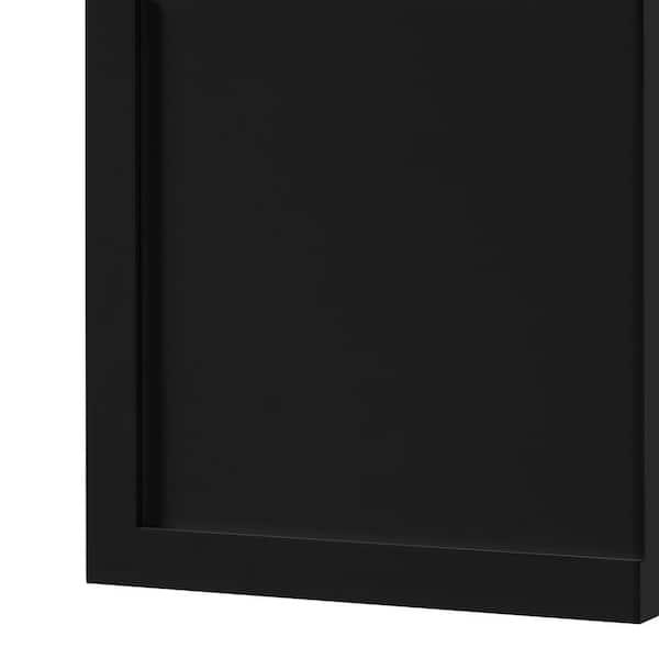 Leyton 7.5 in. W x 7.5 in. H Slim Shaker Cabinet Sample in Raven Black