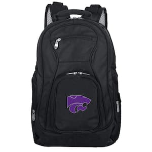 19 in NCAA Kansas State Black Backpack Laptop