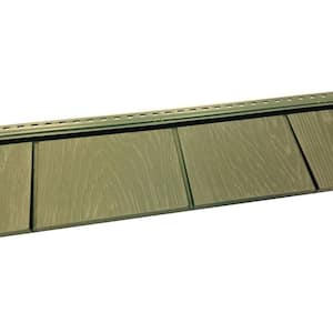 6-1/2 in. x 60-1/2 in. Aged Grey Engineered Rigid PVC Shingle Panel 5 in. Exposure (24-Per Box)