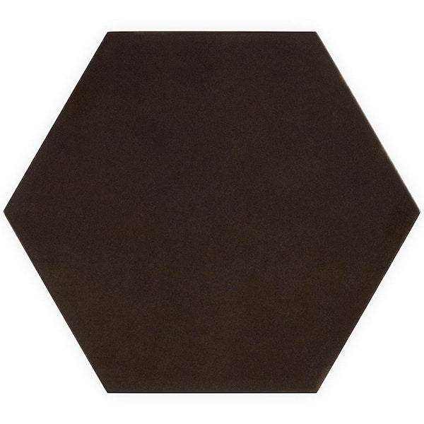 Eclipse Black 7.79 in. x 8.98 in. Matte Porcelain Floor and Wall Tile (9.03 sq. ft. / Case)