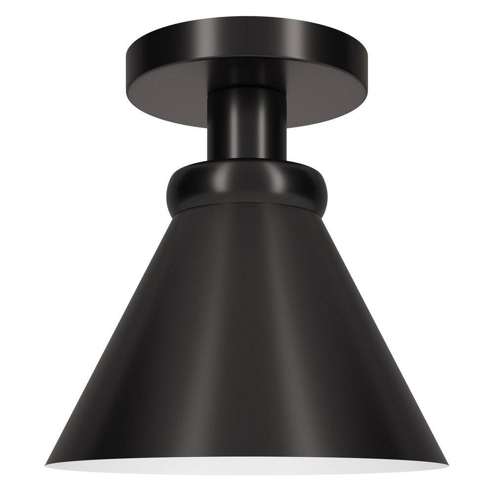 Blackened Bronze 8.5" Semi Flush Mount Ceiling Light