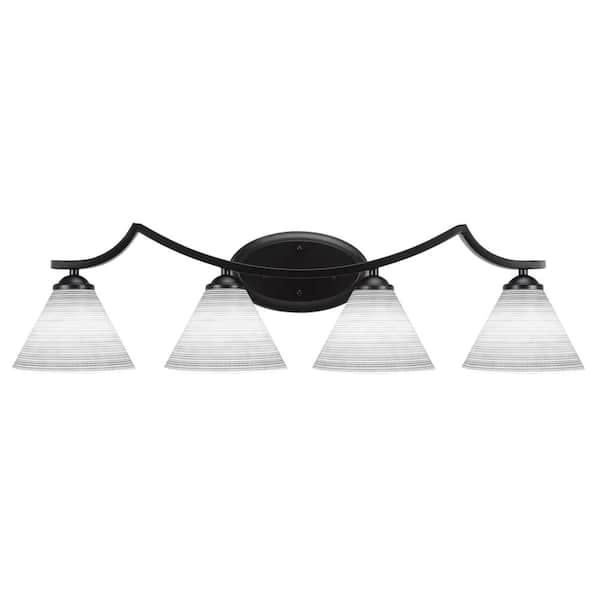 Unbranded Cleveland 8.5 in. 1-Light Matte Black Vanity Light