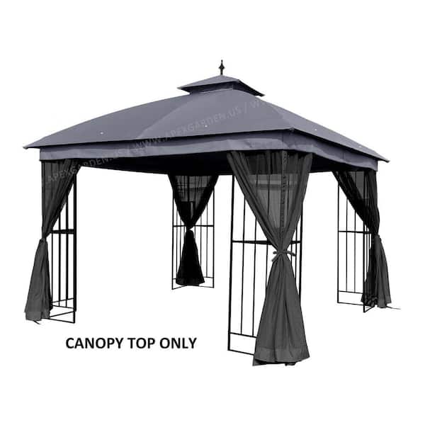 APEX GARDEN Canopy Top for Garden Treasures 10 ft x 10 ft Brown