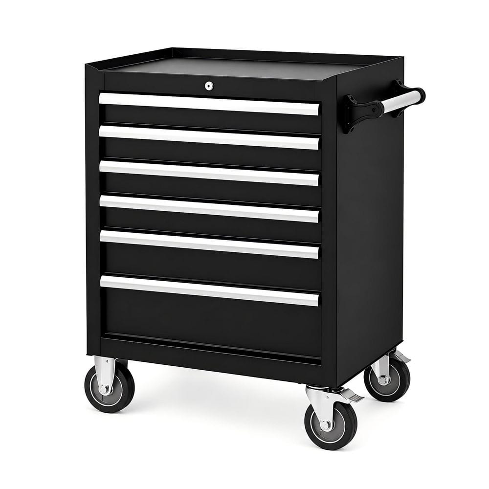 Heavy-Duty 21-Gauge Steel 0 Shelves Wall Mounted Cabinet Black 26.7 in. W x 36 in. H x 18 in. D