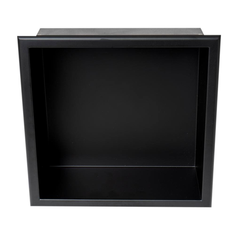 Matte Black Stainless Steel Wall Mount Shower Niche Shelf